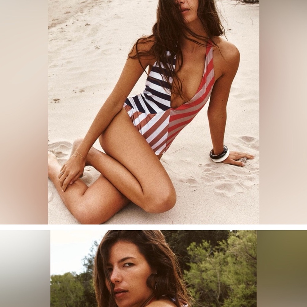 IN SEARCH OF! Zara striped halter swim in Medium!